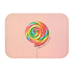 Lollipop Sweetness of Life Message Bath Mat