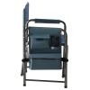 1-piece Padded Folding Outdoor Chair with Storage Pockets,Lightweight Oversized Directors Chair for indoor, Outdoor Camping, Picnics and Fishing,Blue/