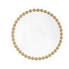 Beaded Round Wall Mirror 36"D