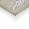 Framed Rice Paper Palm Leaves 3-piece Shadowbox Wall Decor Set