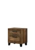 ACME Morales Nightstand, Rustic Oak Finish 28593