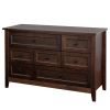 Solid Wood spray-painted drawer dresser bar,buffet tableware cabinet lockers buffet server console table lockers, retro round handle, applicable to th