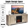 65 Inch Media Component TV Stand with Adjustable Shelves