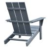 Patio All-Weather HDPE Resin Adirondack Chair,Dark Grey