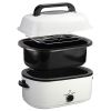 Kitchen White 20 24 26 QT Stainless Steel Chicken Electric Turkey Roaster With See-through Lid