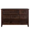 Solid Wood spray-painted drawer dresser bar,buffet tableware cabinet lockers buffet server console table lockers, retro round handle, applicable to th