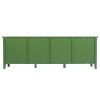 71-inchstylishTVcabinet Entertainment CenterTV stand,TVConsoleTable, Media Console,solidwood frame,Changhong glass door,Metal handle,antique green,can