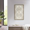 Two-tone Overlapping Geometric Wood Panel Wall Decor