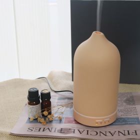 Air Humidifier Dropshipping Ceramic Aroma Diffuser 5 Colors 100ml Ultrasonic Essential Oil Diffuser (Option: EU-Terracotta)