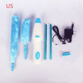 2021 New Electrinic Hair Brush Spin Electric Hand Duster Motorized Dust Baguette Eliminates Dust House Clean Brush (Option: Rechargeable US)