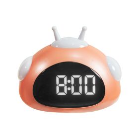 Cute Pet Alarm Clock For Children With Sleeping Night Light (Color: Orange)