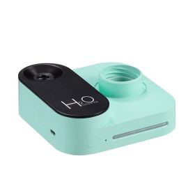 Mineral Water Bottle Humidifier Big Spray Wireless Rechargeable Usb Car Humidifier (Color: Green)