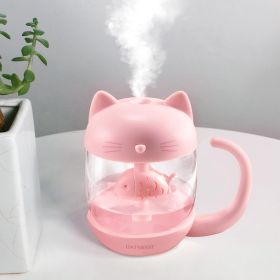 Home Cute And Creative Mini Humidifier (Option: Pink-USB)