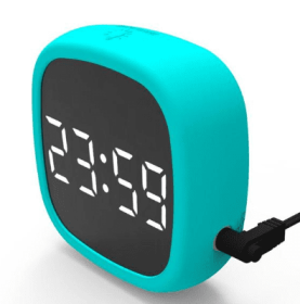 Voice Control Mirror Table Clock Home Decoration Snooze Desk Alarm Clock LED Digital Electronic Clocks Luminous Table Decor (Option: Blue-USB)