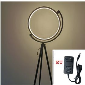 Danish Designer Art Floor Lamp Exhibition Hall Light (Option: Black warm light-EU)