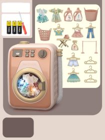 Mini Cleaning Toy Set Simulation Small Household Appliances Series Small Washing Machine Cleaner Play House Doll Set (Option: 3style)