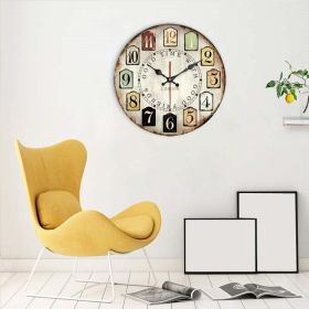 European Creative Wall Clock Wooden Living Room Quartz (Option: Dream Model)