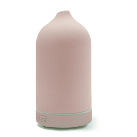 Air Humidifier Dropshipping Ceramic Aroma Diffuser 5 Colors 100ml Ultrasonic Essential Oil Diffuser (Option: EU-Pink)