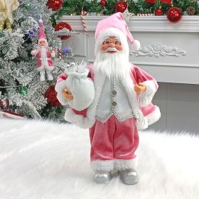 Household Fashion Doll Christmas Decorations (Option: Pink-18 Inches)