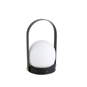 LED Charging Table Lamp Outdoor Camping Dining (Option: Black-220V)