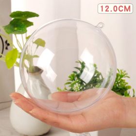 Fashion Hollow Transparent Christmas Ball (Option: 12cm Ball SLQ YQ 12)