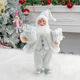 Household Fashion Doll Christmas Decorations (Option: Silver-18 Inches)