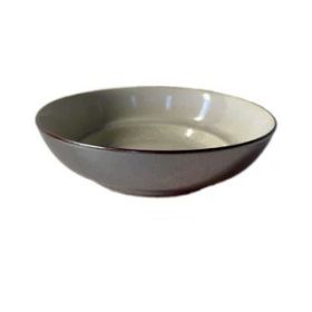 Retro And Old Stoneware Porcelain Color Glaze Relief Household Instant Noodle Bowl (Option: O)