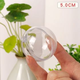 Fashion Hollow Transparent Christmas Ball (Option: 5cm Ball SLQ YQ 5)