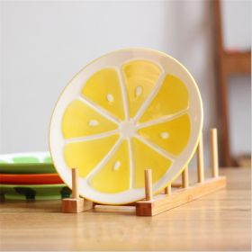 Household Ceramic Plate Creative Fruit 8 Inch (Option: Lemon plate)