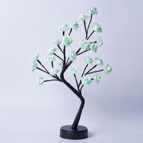 Holiday Desktop Gift's Decorative Lights (Option: Green Rose-Usb Plug In)