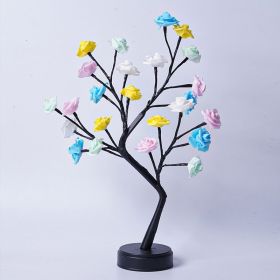 Holiday Desktop Gift's Decorative Lights (Option: Four Colored Rose-Usb Plug In)