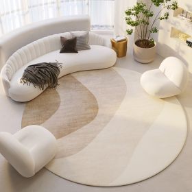 Silent Wind Absorbent Round Carpet Cream Wind Hanging Basket Dressing Table Bedroom Bedside Household Crystal (Option: Modern 12-60X60cm)