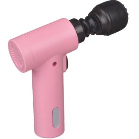 Portable Shoulder And Neck Massage Gun Fitness Equipment Small Mini Fascia Gun Massage Gun (Color: Pink)