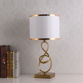 Creative Bedroom Model Room Bedside Lamp (Option: White-EU)