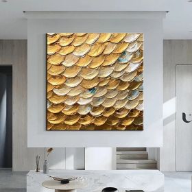 Hand Painted Oil Paintings  Abstract texture painting Home Decor Living Room Hallway Luxurious Decorative Painting (style: 1, size: 100x100cm)