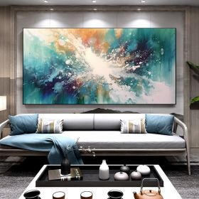 Hand Painted Oil Painting Large Acrylic Oil Painting On Canvas Abstract Painting Canvas Original abstract canvas wall art contemporary Painting For Li (style: 1, size: 70x140cm)