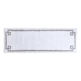 Cotton Tufted Bath Rug 24x72 (Color: as Pic)