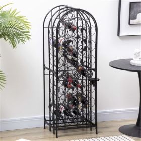 Wine Rack Cabinet (Color: as picture)