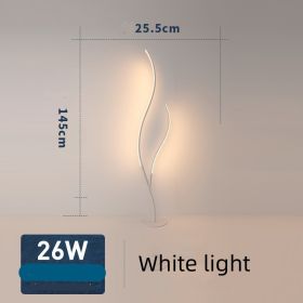 Fashion Twig Artistic Line Floor Lamp (Option: Black-White light-US)